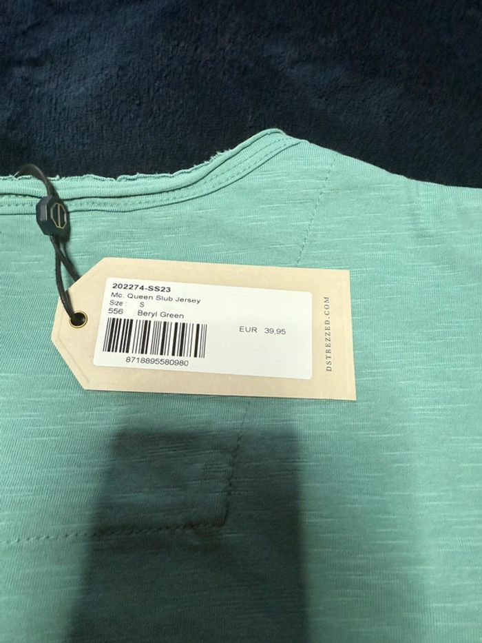 Dstrezzed – Tee-shirt "Mcqueen Slub Jersey" Beryl Green, taille S - photo numéro 4