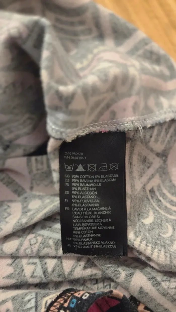 Mini robe / tunique moulante imprimée – H&M Divided – T. 38 - photo numéro 8