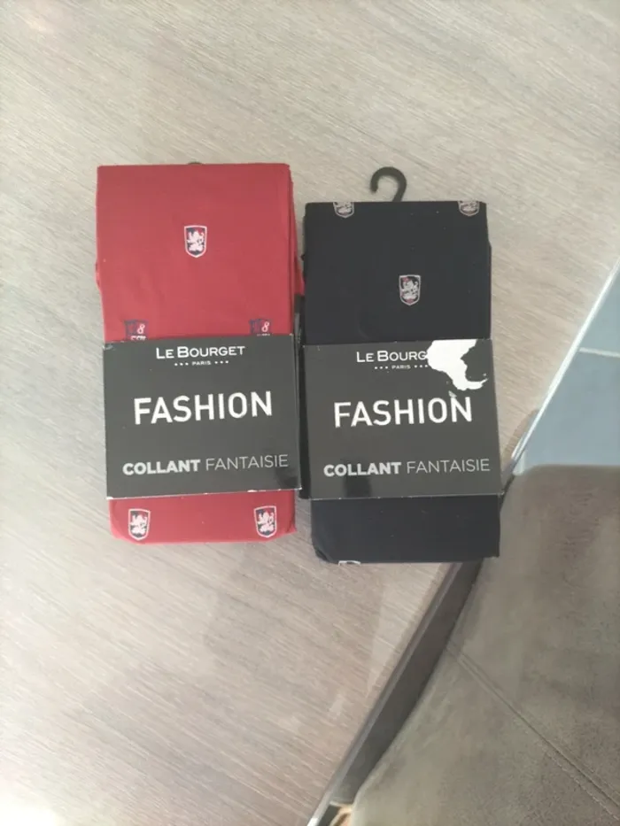 Lot de 2 collants fantaisie
