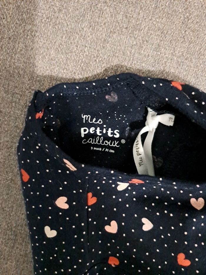 T-shirt bleu marine Mes petits cailloux - photo numéro 7