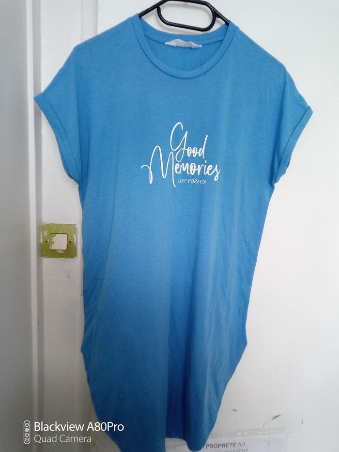 Long t-shirts bleu - photo numéro 2