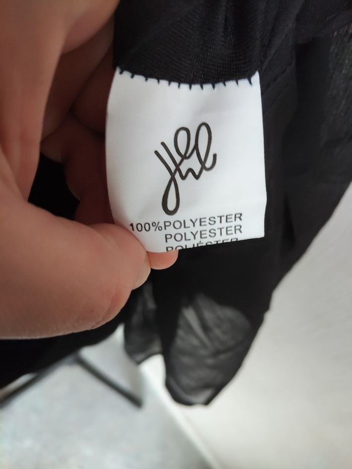 🌸 Élégante petite robe noire Yewhang manches longues – 100% polyester - photo numéro 4