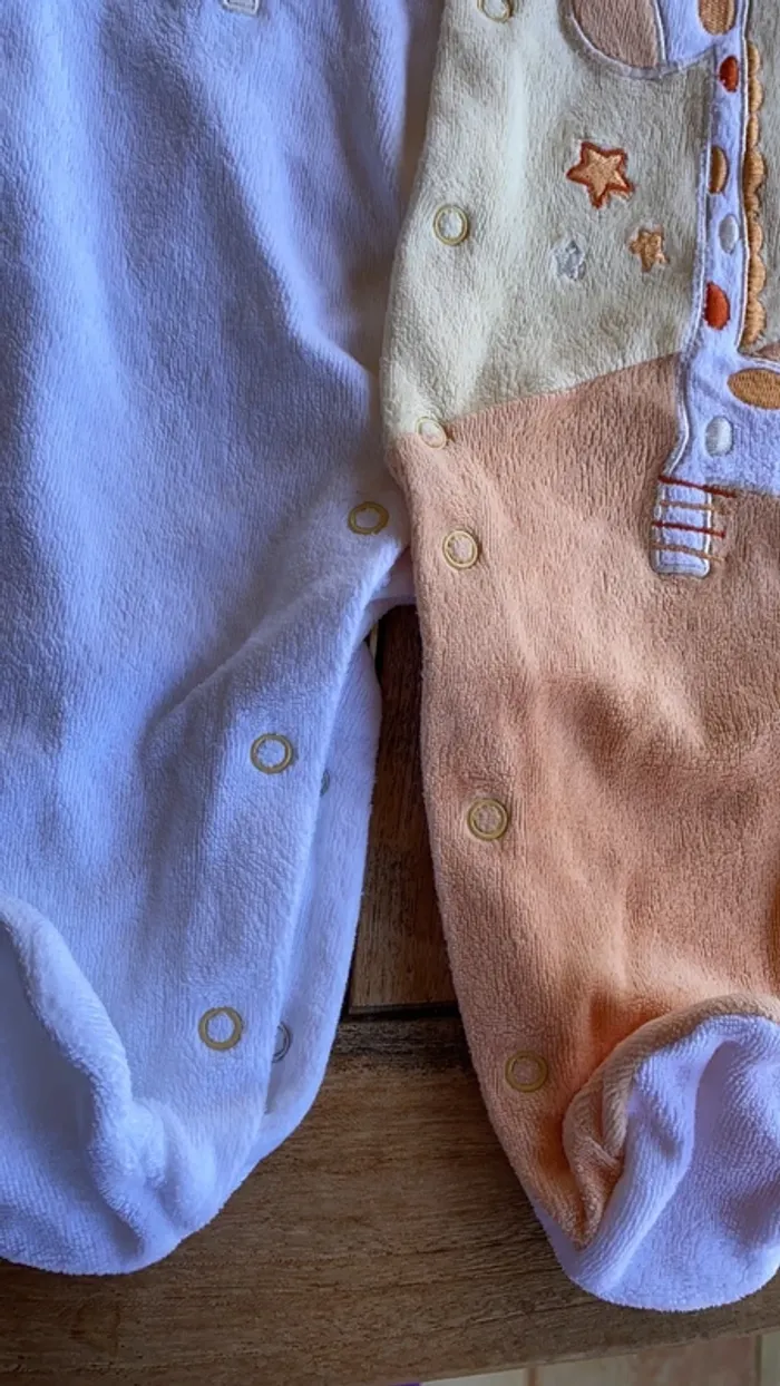 Lot de 4 pyjamas en velours - 3 mois - photo numéro 14