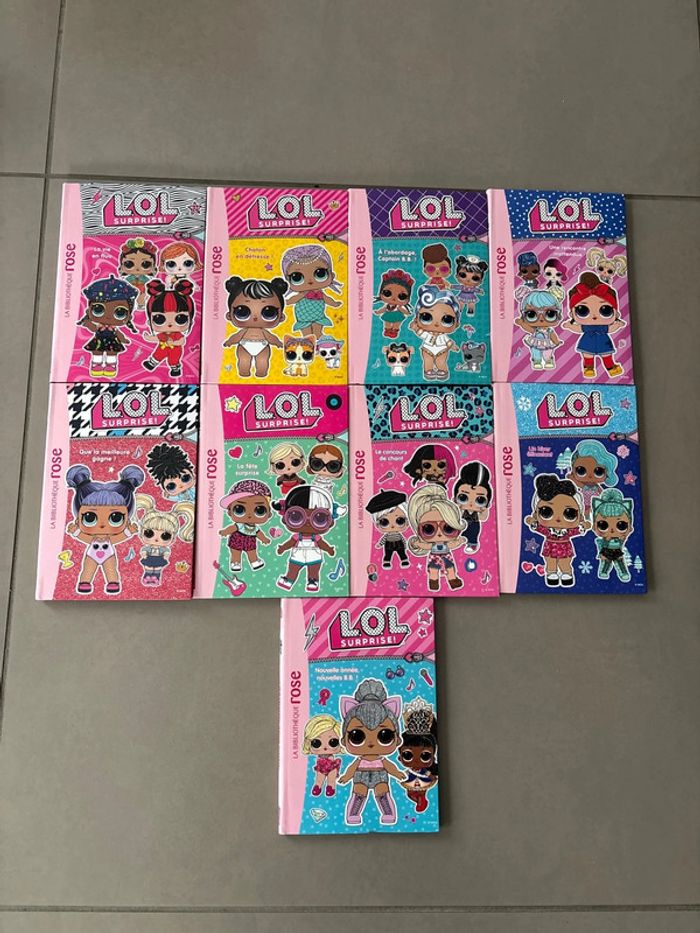 Lot de 9 livres La bibliothèque rose LOL Surprise