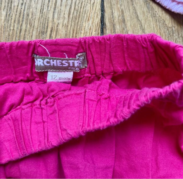 Lot 3 bloomers / shorts roses 12 mois Orchestra - photo numéro 8