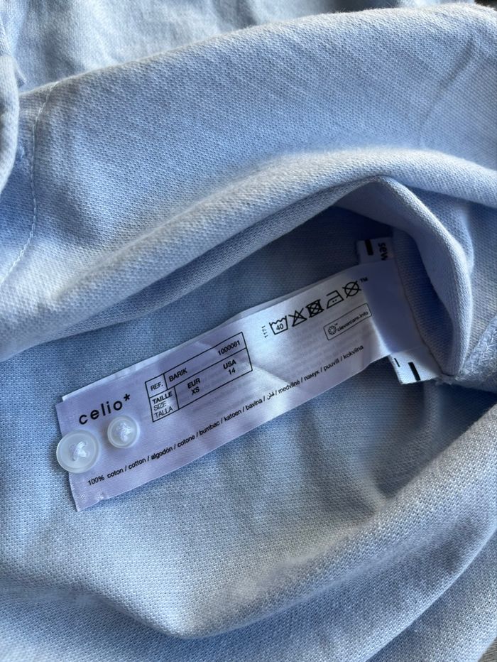 Chemise bleu clair manches courtes Celio - photo numéro 7