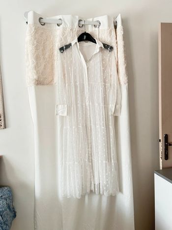 Robe Zara transparente avec fond offert xs