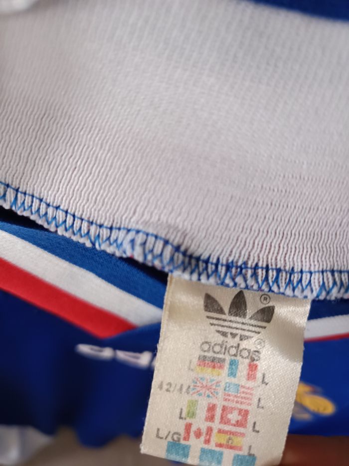 Maillot foot homme Adidas équipe de France vintage - photo numéro 10