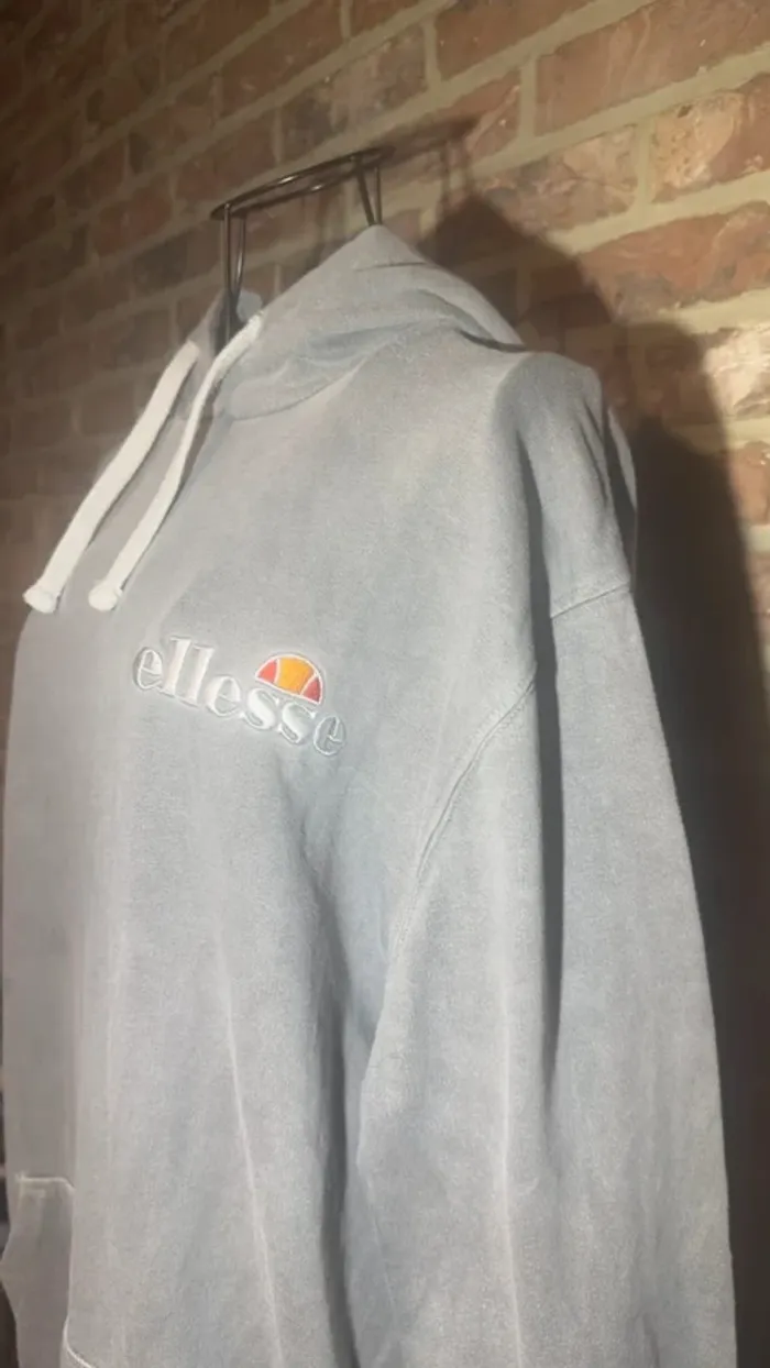 Sweat à capuche gris foncé Ellesse - photo numéro 4
