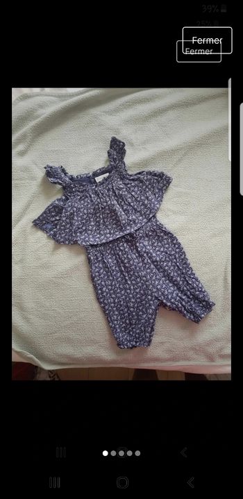 Combinaison fleurie d été