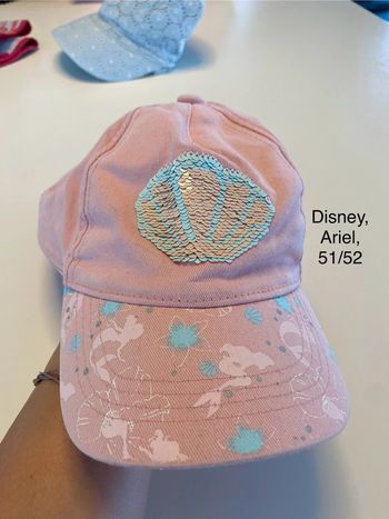 Casquette rose coquillage sequins 51/52