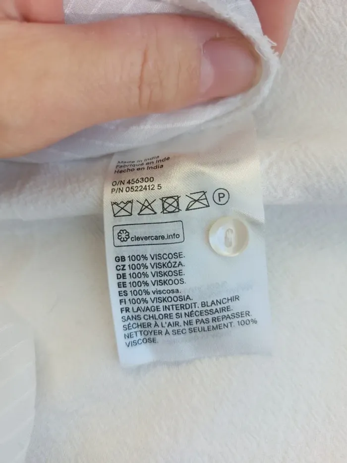 Blouse manches longue H&M – L – Blanc – État : Excellent - photo numéro 6