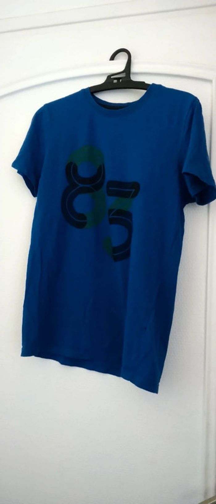 Tee t-shirt imprimé 83 bleu garçon la redoute 14 ans - photo numéro 2