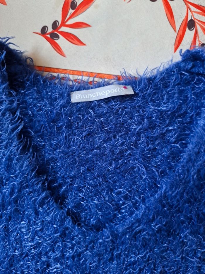 Pull col V chenille T40 - photo numéro 2