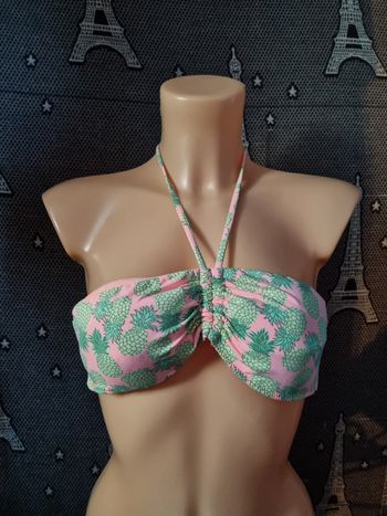 Haut de maillot de bain motif Ananas