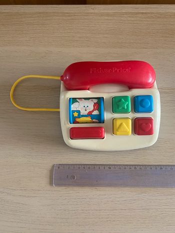 Fisher price 1991 telephone vintage animé
