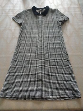 Robe col Claudine motif prince de Galles