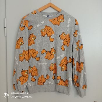 Sweat gris Garfield t36/38