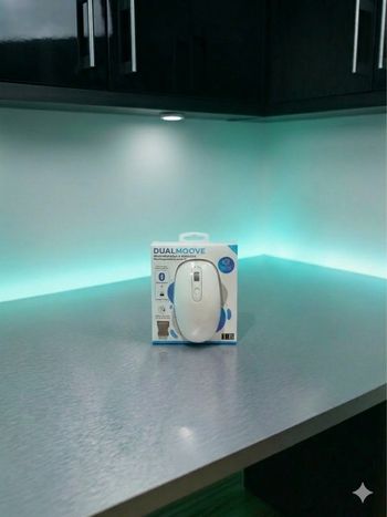 Souris sans fil Dualmoove - Bluetooth + Dongle USB - Silencieuse & Rechargeable