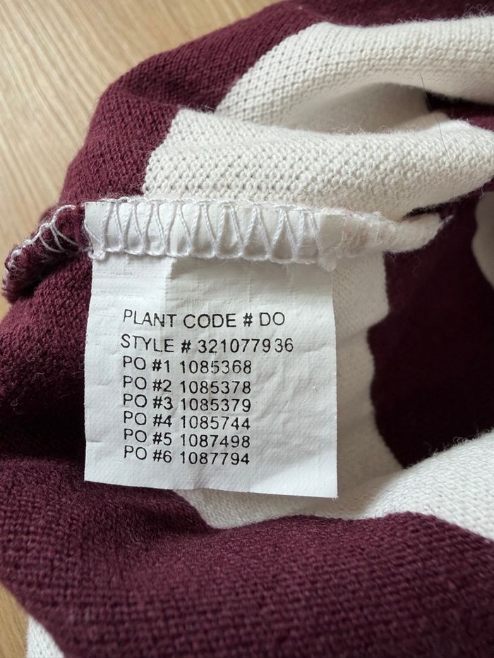 Polo Ralph Lauren enfant – Rayé bordeaux & blanc – Taille 4 ans - photo numéro 5