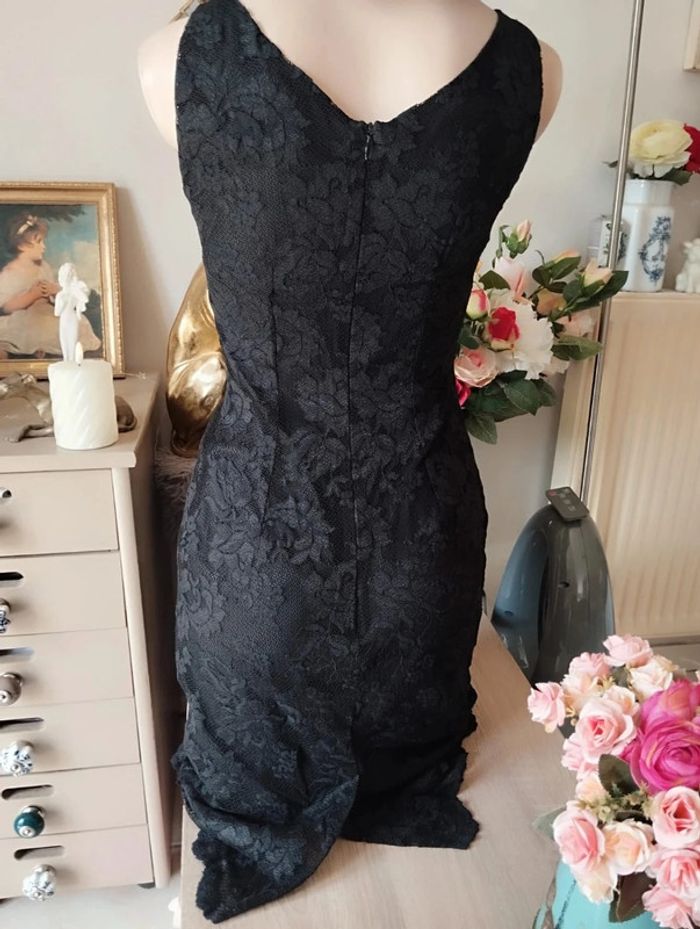 🖤Robe Dentelle Résille Fleurie T32/34 Caroll🖤 - photo numéro 7