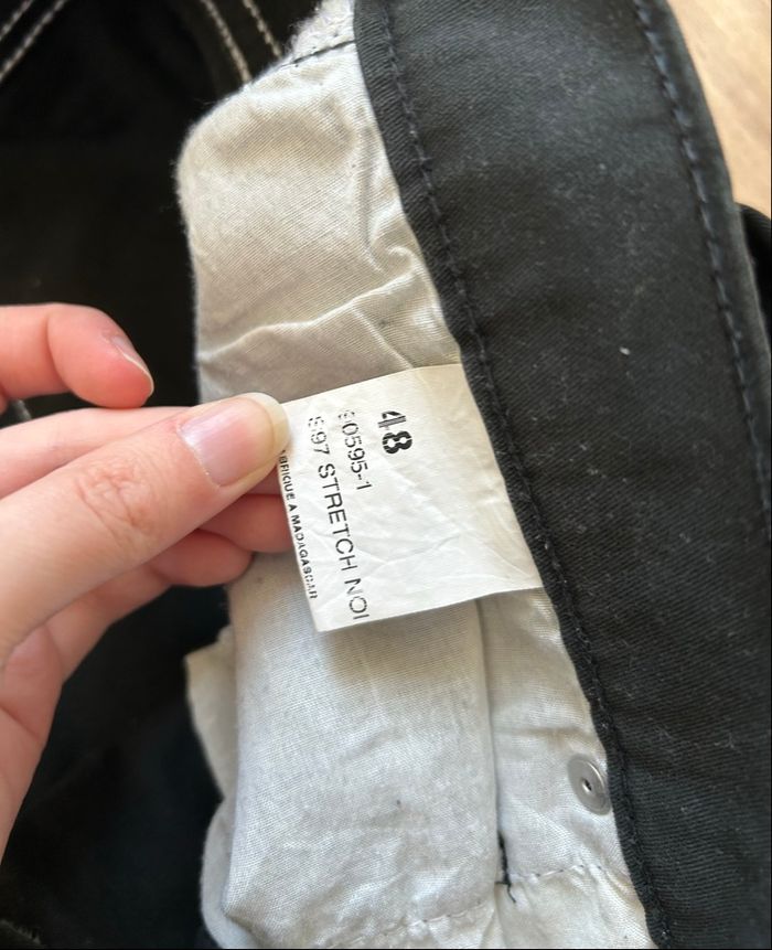 Jean noir uni Straight Boutique Indépendante Tailles 46-48 - photo numéro 5