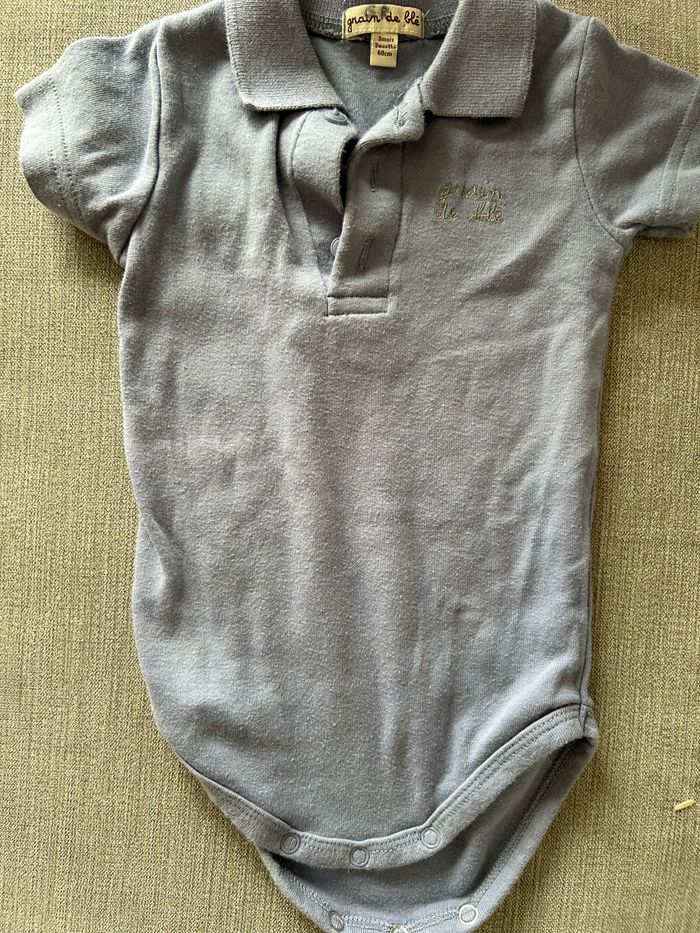 Body bleu grain de blé 3 mois