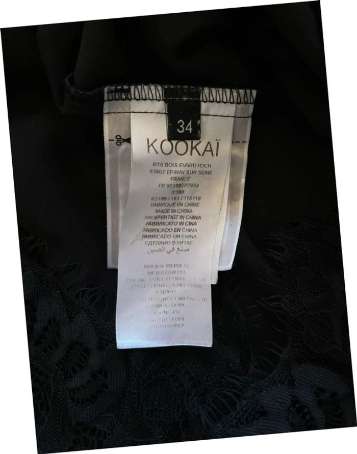 Top noir Kookaï taille 34 - photo numéro 5