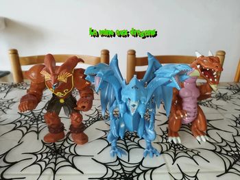 Lot Figurine Yu Gi Oh ! Thousand Dragon Blue Eyes Exodia Takahashi Figure set