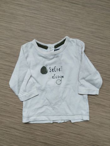 Tee-shirt manches longues garçon taille 3 mois