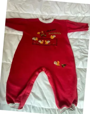 Pyjama vintage mixte 18 mois chasse noisette
