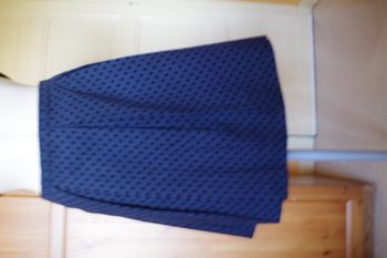 Naf Naf -Jupe à pois Bleu marine T 42