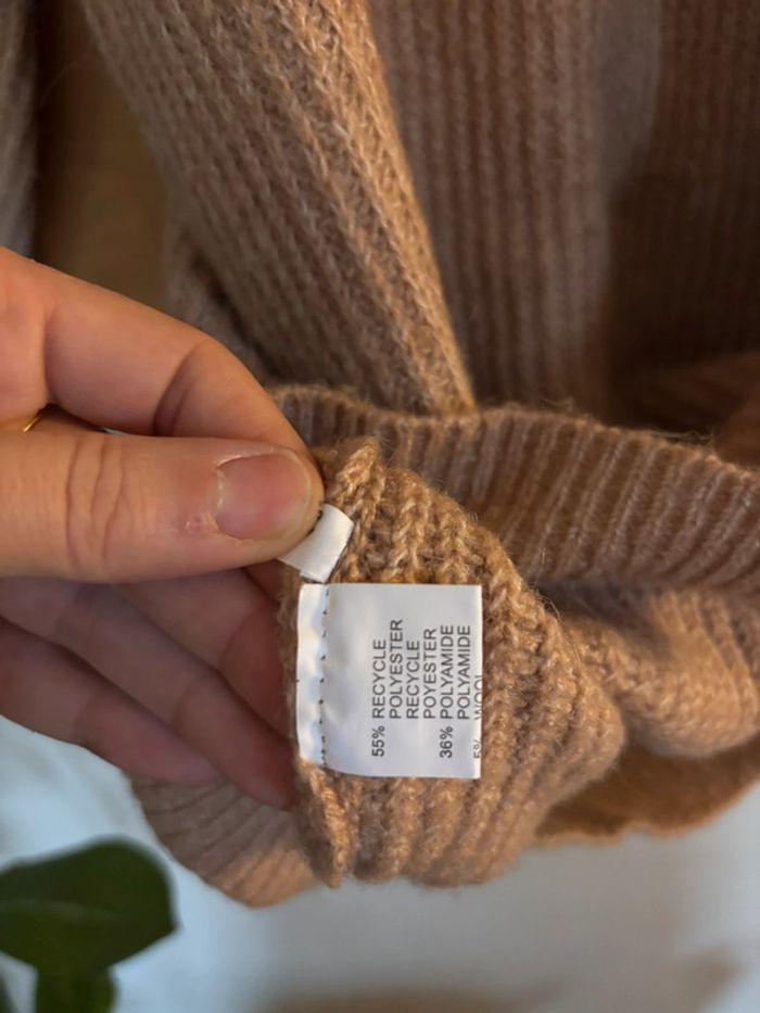 Robe pull Peace n’love  taille unique camel - photo numéro 5