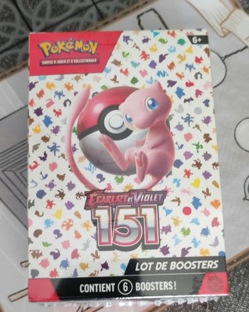 Pokemon - Bundle - Lot de 6 boosters 151 EV3.5 du bloc ecarlate et violet  - neuf scellé