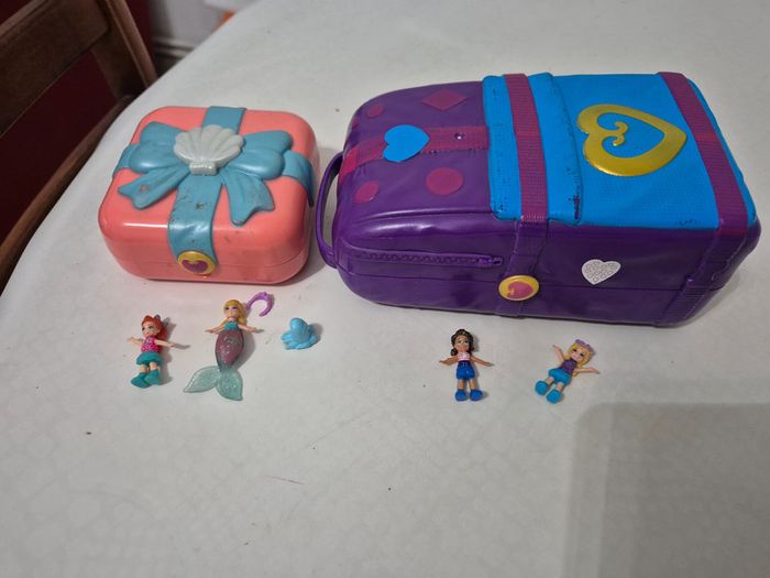 Lot 2 polly pockets mermaid cove et beach vibes