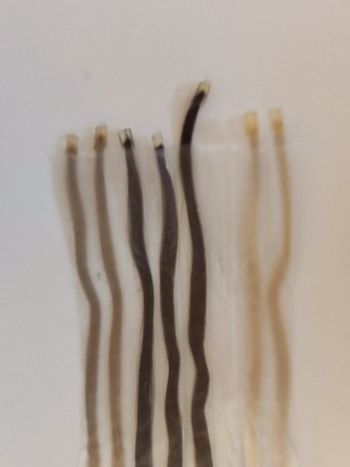 8 mèches cheveux long 52 cm / résine