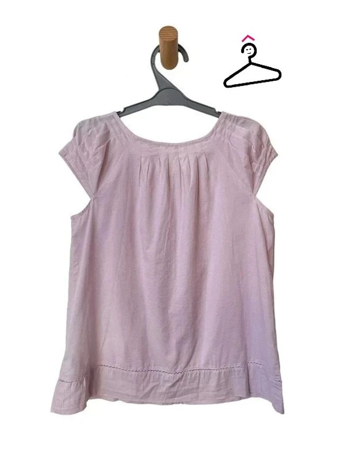 Blouse légère à mancherons pastel - Okaïdi 8 ans (126cm) - photo numéro 3