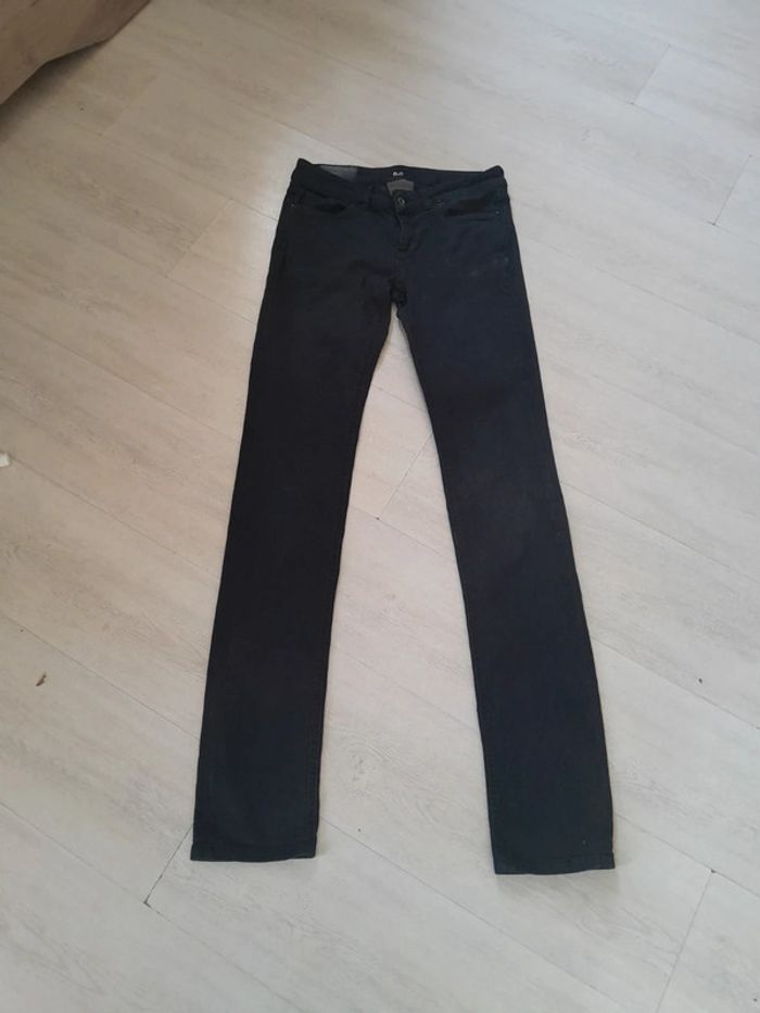 Jean slim taille basse Dolce&Gabbana reteinté en noir