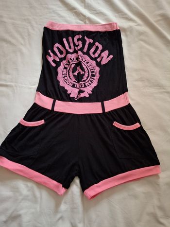 Combi short noir et rose