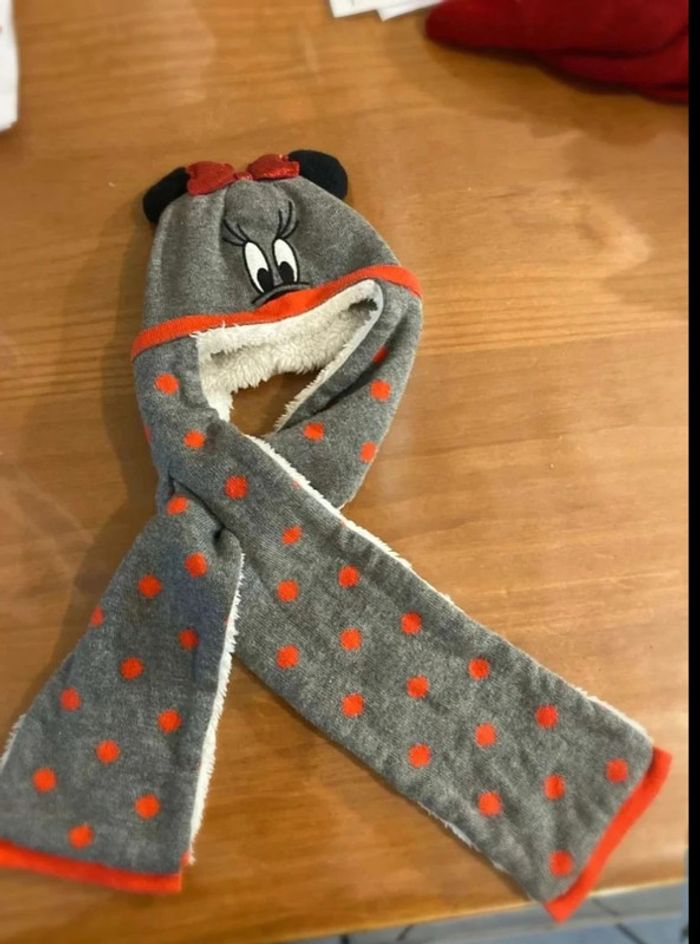 Bonnet écharpe bien chaud Minnie