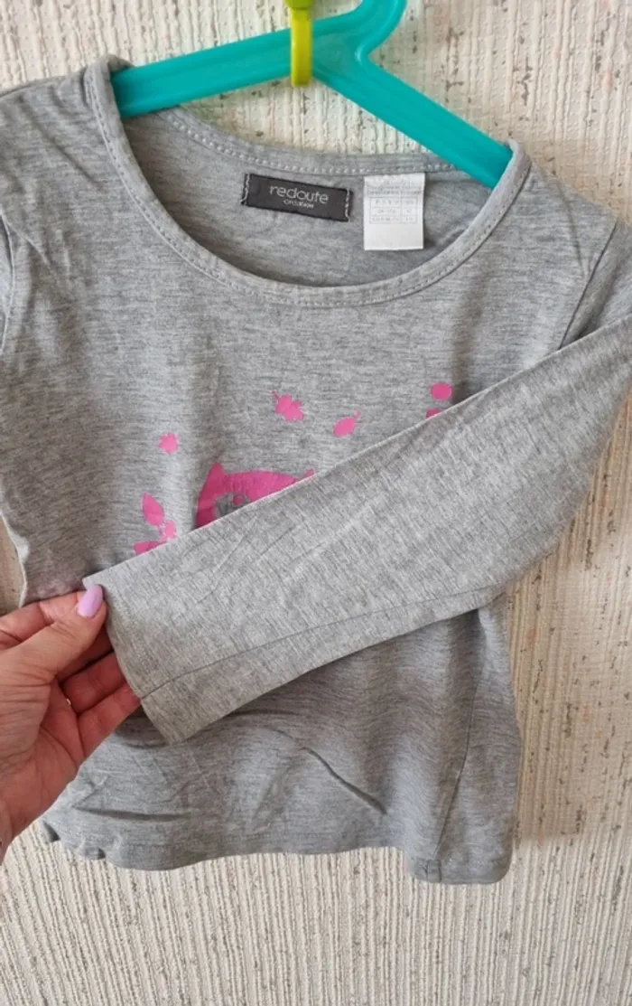 Tee shirt manche longue taille 5 ans la redoute - photo numéro 7
