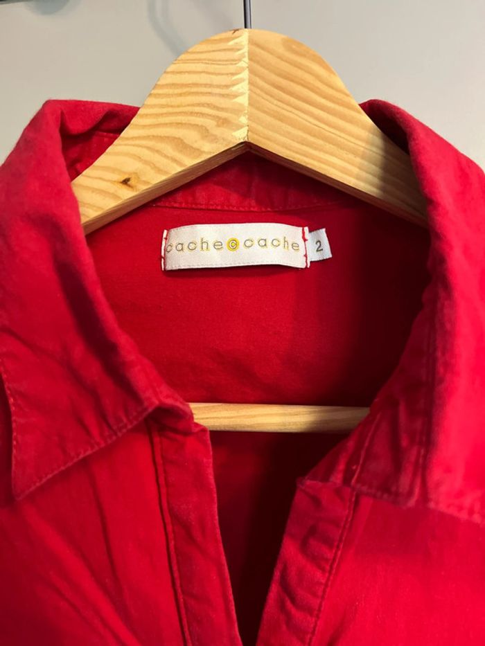 Chemisier rouge Cache cache - photo numéro 3