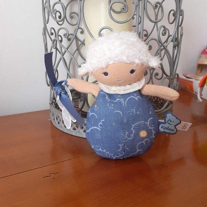 Kaloo: Doudou "Petit Mouton" avec accroche-tétine - photo numéro 2
