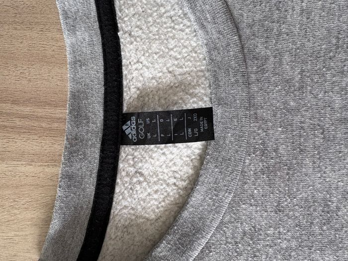 Sweat Adidas Golf – Couleur gris - Taille L - Logo noir - Année 2022 - photo numéro 5