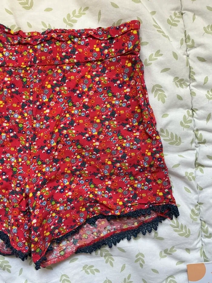 short rouge fleuri 10 ans influx - photo numéro 4