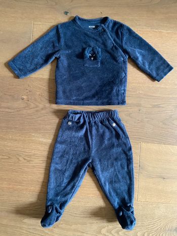 Pyjama 2 pièces 6 mois velours