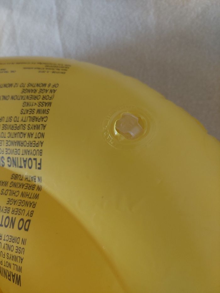 Bouée siège  flottante  bébé jaune 6/12 mois TBE  🌊 - photo numéro 5