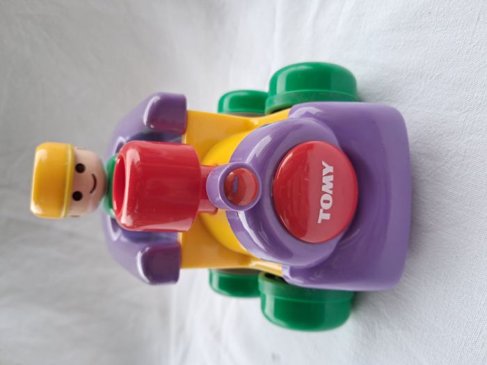 Lot de 3 train locomotive tomy push'n go vintage - photo numéro 6