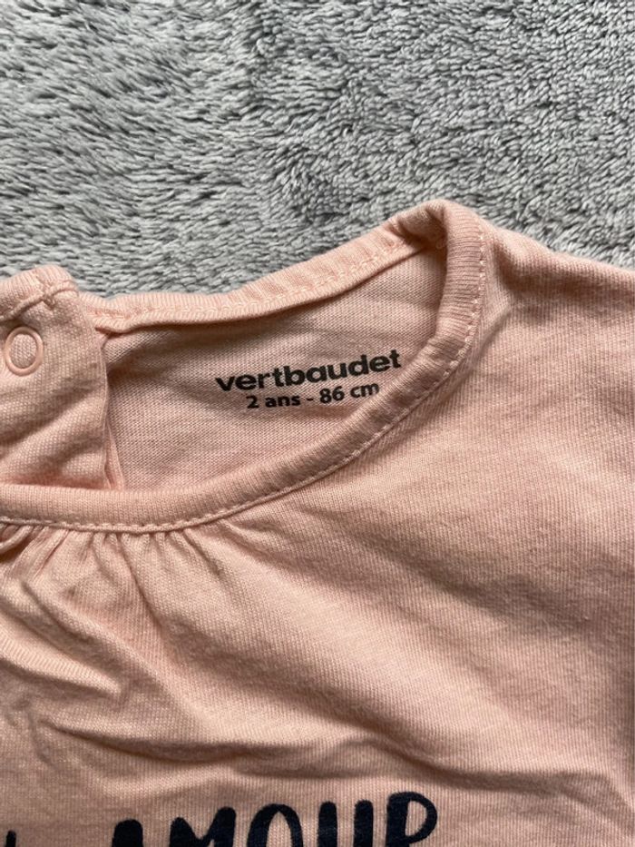Lot de 2 tee shirts manches longues, 24 mois - photo numéro 2