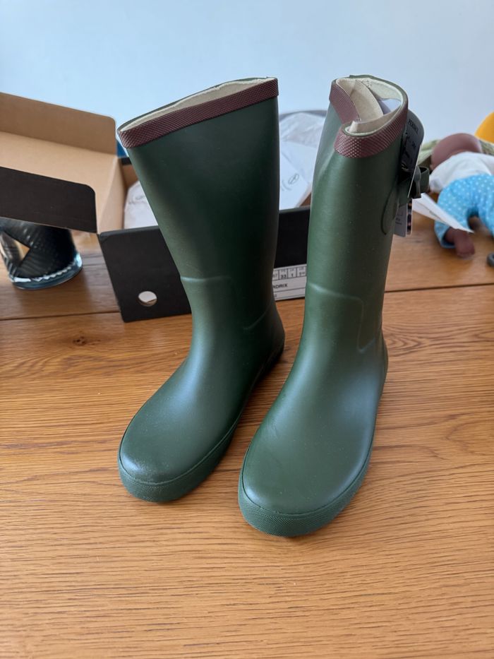 Bottes Aigle Perdriz Enfant T33 Kaki Neuf – Réduction sur Lot - photo numéro 4